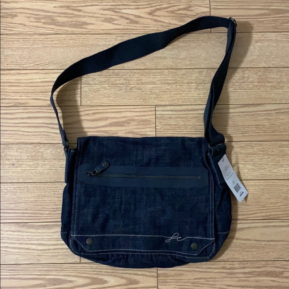French Connect Messenger Bag Denim